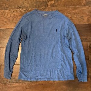 Blue long sleeve Ralph Lauren shirt